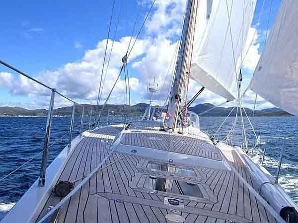 What are the sails of a sailboat called?